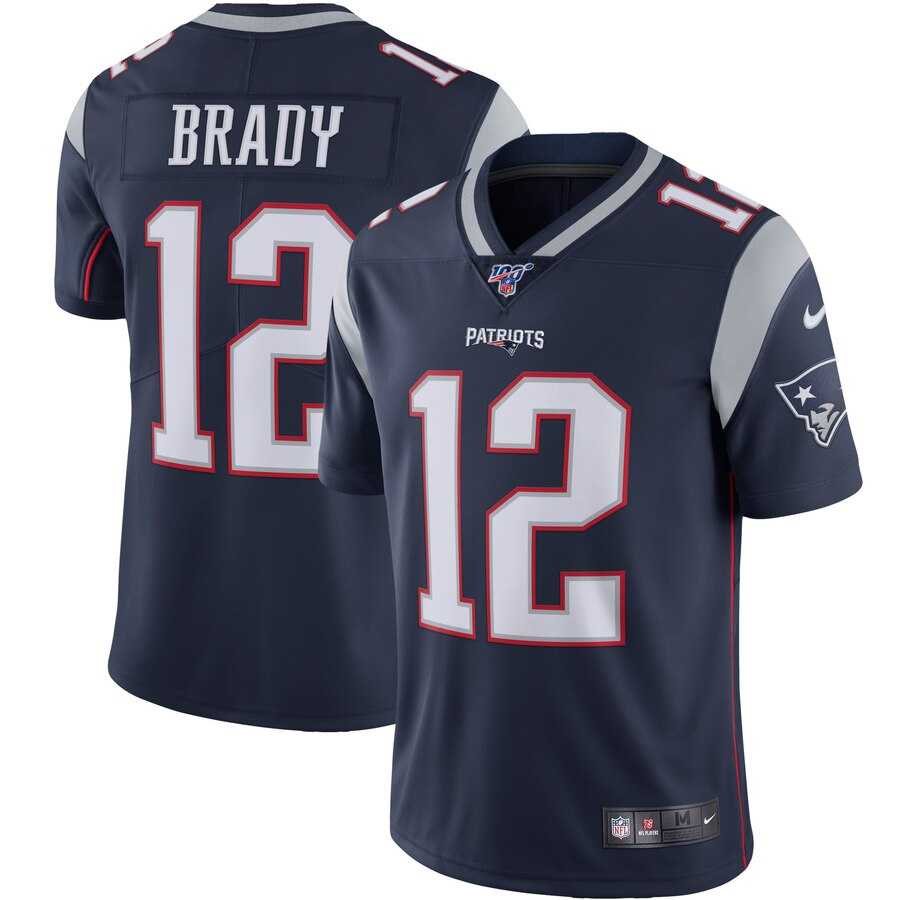 Nike Patriots 12 Tom Brady Navy 100th Season Vapor Untouchable Limited Jersey,We sell and wholesale Nike Patriots 12 Tom Brady Navy 100th Season Vapor Untouchable Limited Jersey on line form chian!